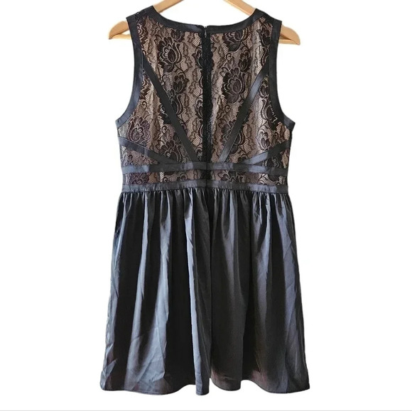 Lovers & Friends Revolve Harmony Black Lace Top Solid  Skirt Mini Black Dress L. - Picture 7 of 16